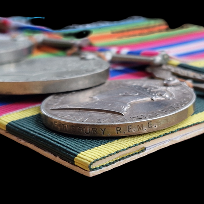 Royal Electrical and Mechanical Engineers WIA 1945 WW2 British Medal Group REME