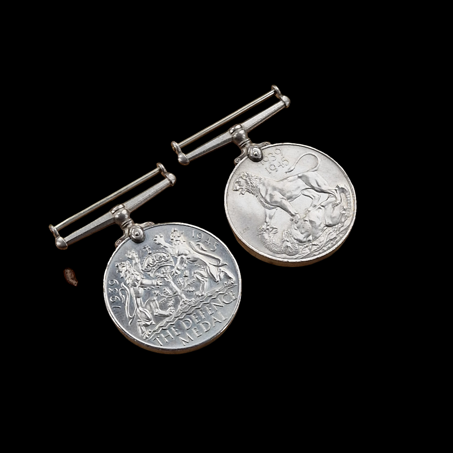 Royal Air Force WW2 Medal Pair Defence War Medals RAF from Kent