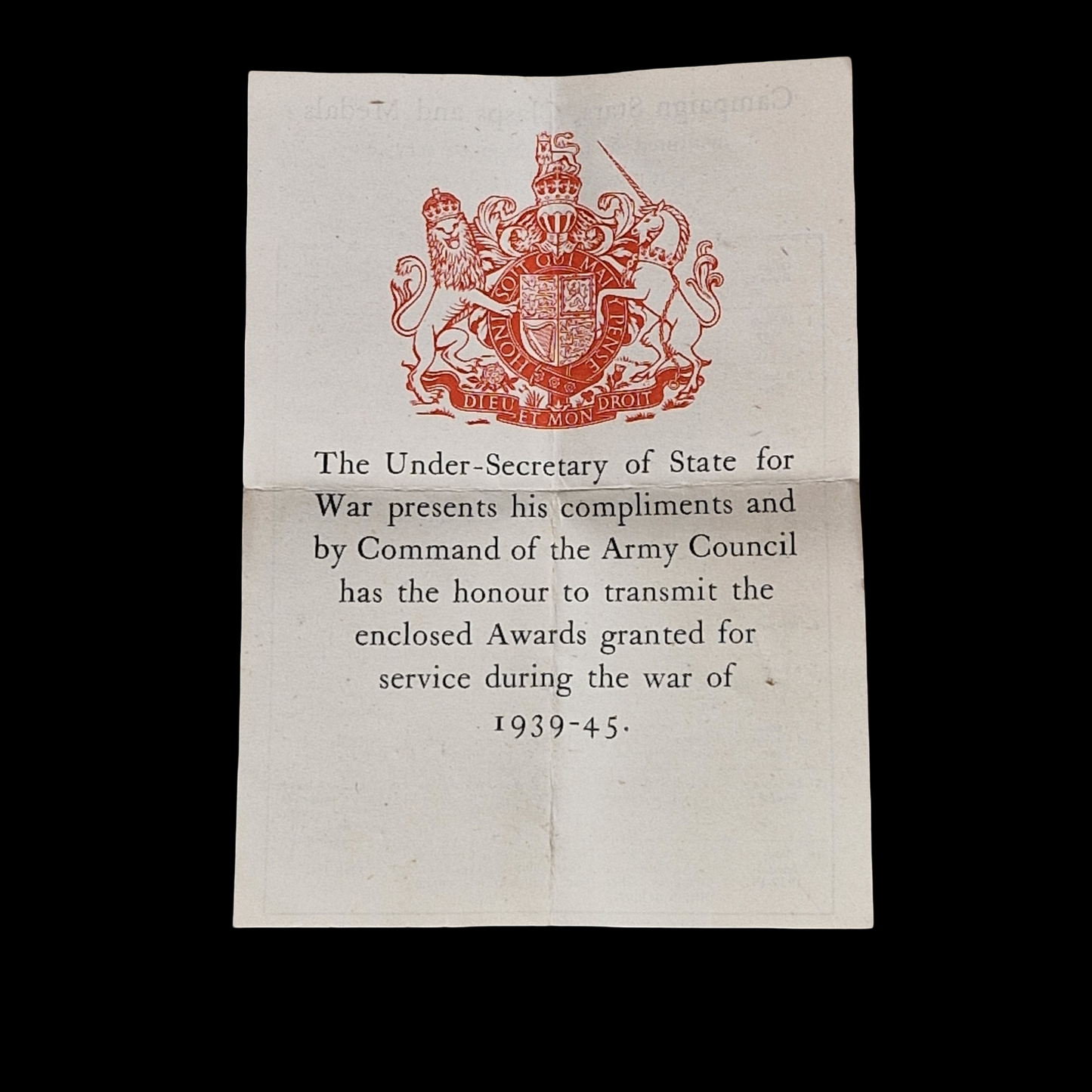 Home Front WW2 Defence Medal to Archibald Cecil Little, Trumpington, Cambridge