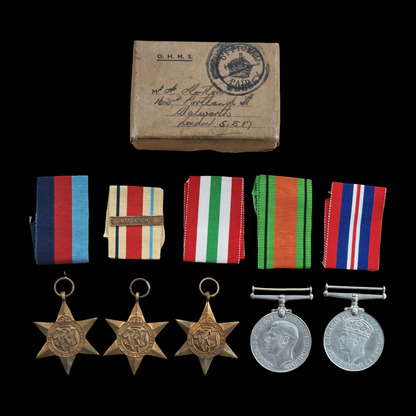 Royal Engineers WW2 British Medal Group 8th Army Africa Star Walworth London