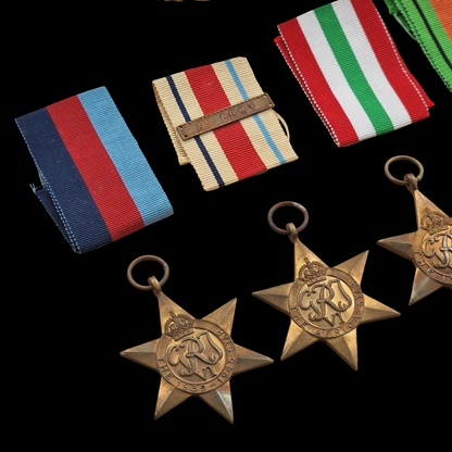 Royal Engineers WW2 British Medal Group 8th Army Africa Star Walworth London