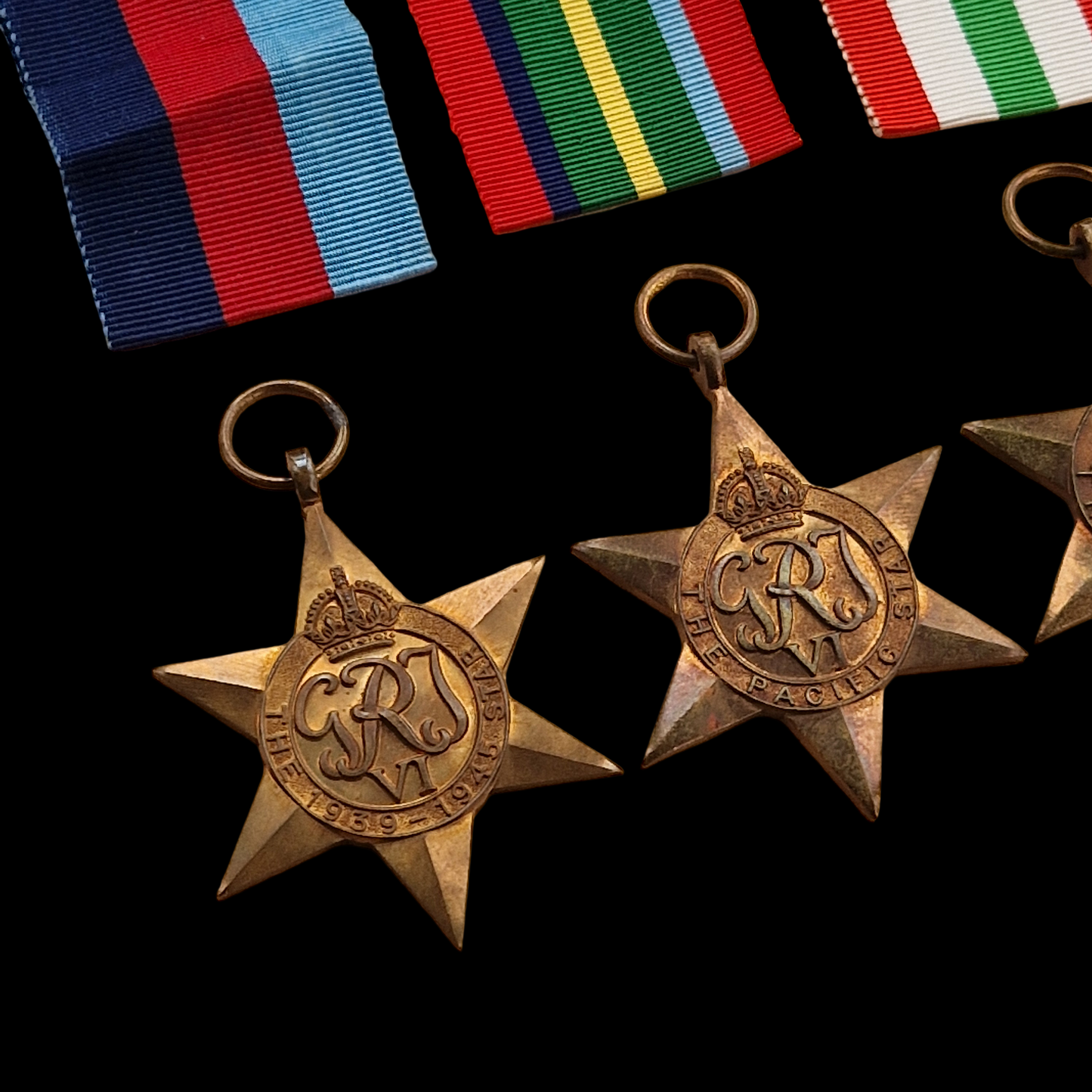 Royal Navy WW2 Medal Group Pacific Star Italy France & Germany from Woking
