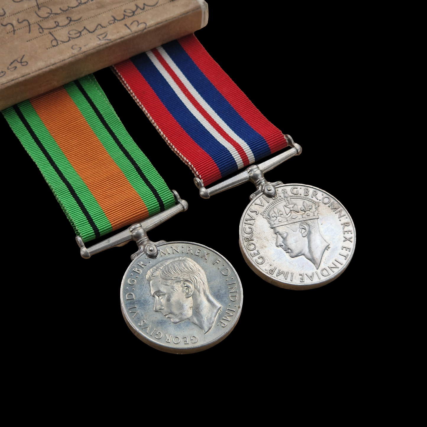 WW2 British Medal Defence War Medals Webster from Lee, London
