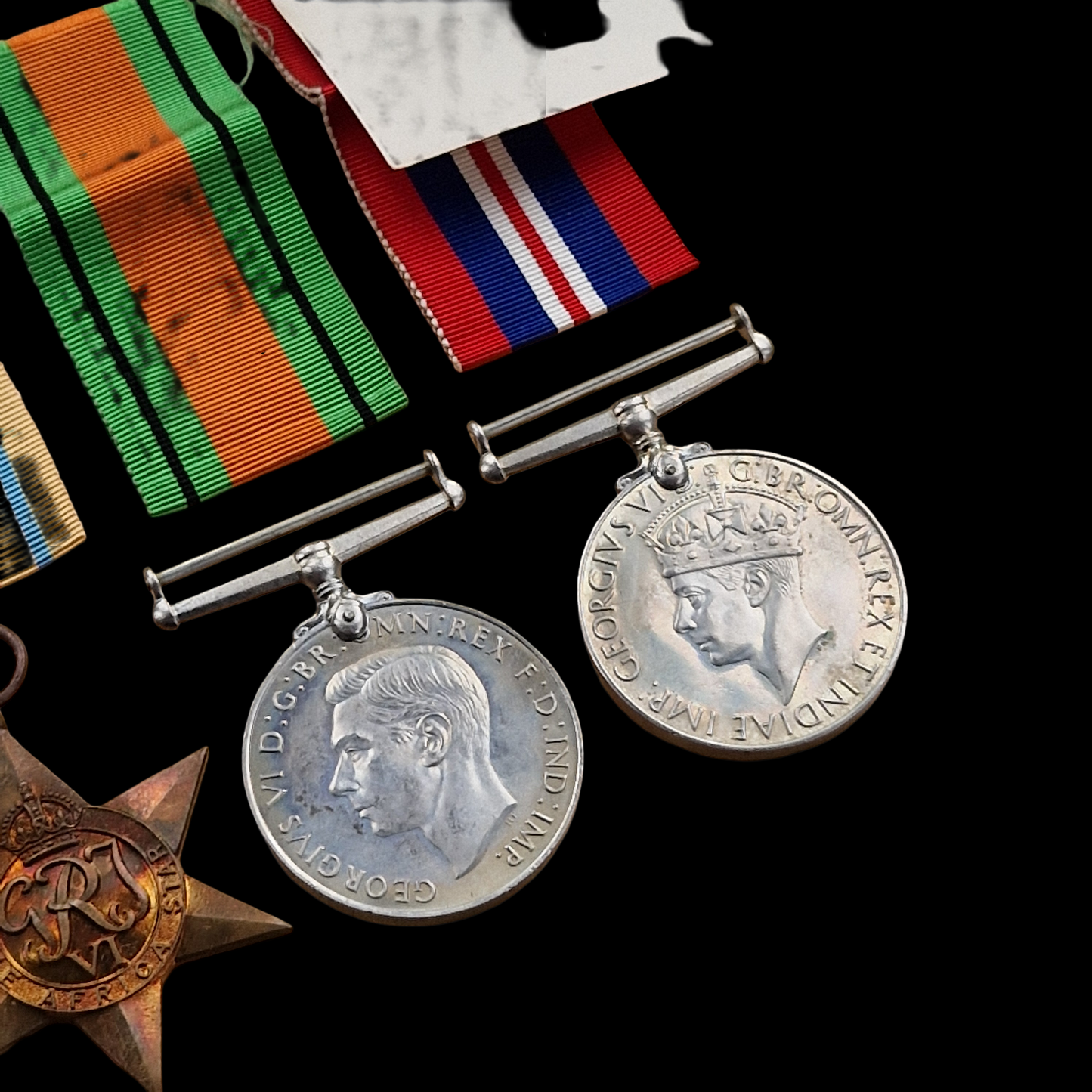 Coast Artillery Regiment Royal Artillery WW2 Medal Group 8th Army North Africa from Newcastle