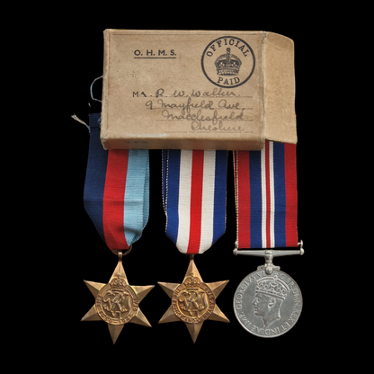 25th Field Regiment, Royal Artillery WW2 British Medal Group from Macclesfield