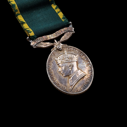 Coast Artillery and Searchlight Regiment Royal Artillery WW2 British Territorial Efficiency Medal