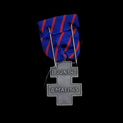 WW2 France Libre French Medal Voluntary Service Free France 1940-1945