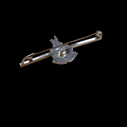 WW2 Royal Marines Tie Pin Badge King's Crown Enamel
