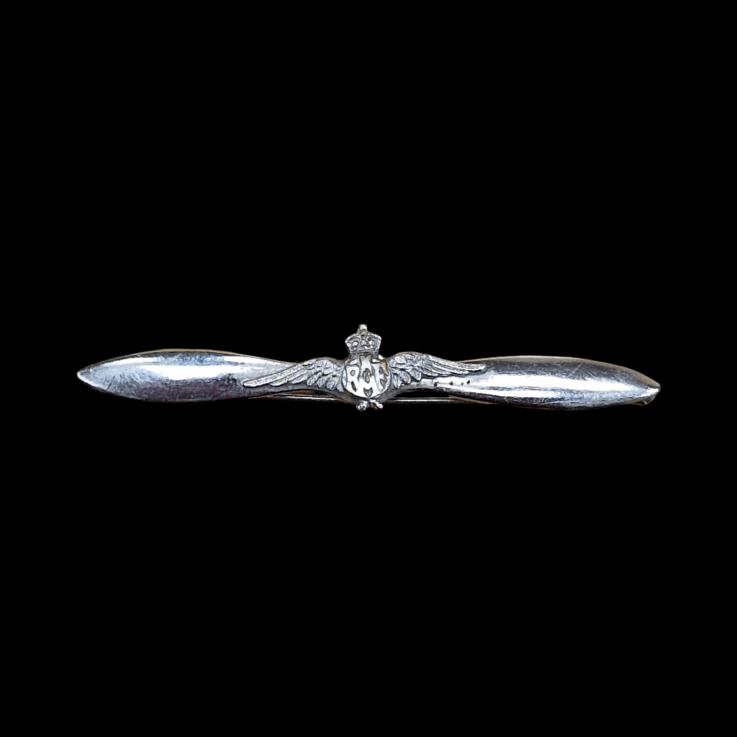 WW2 Royal Air Force Tie Pin Badge King's Crown