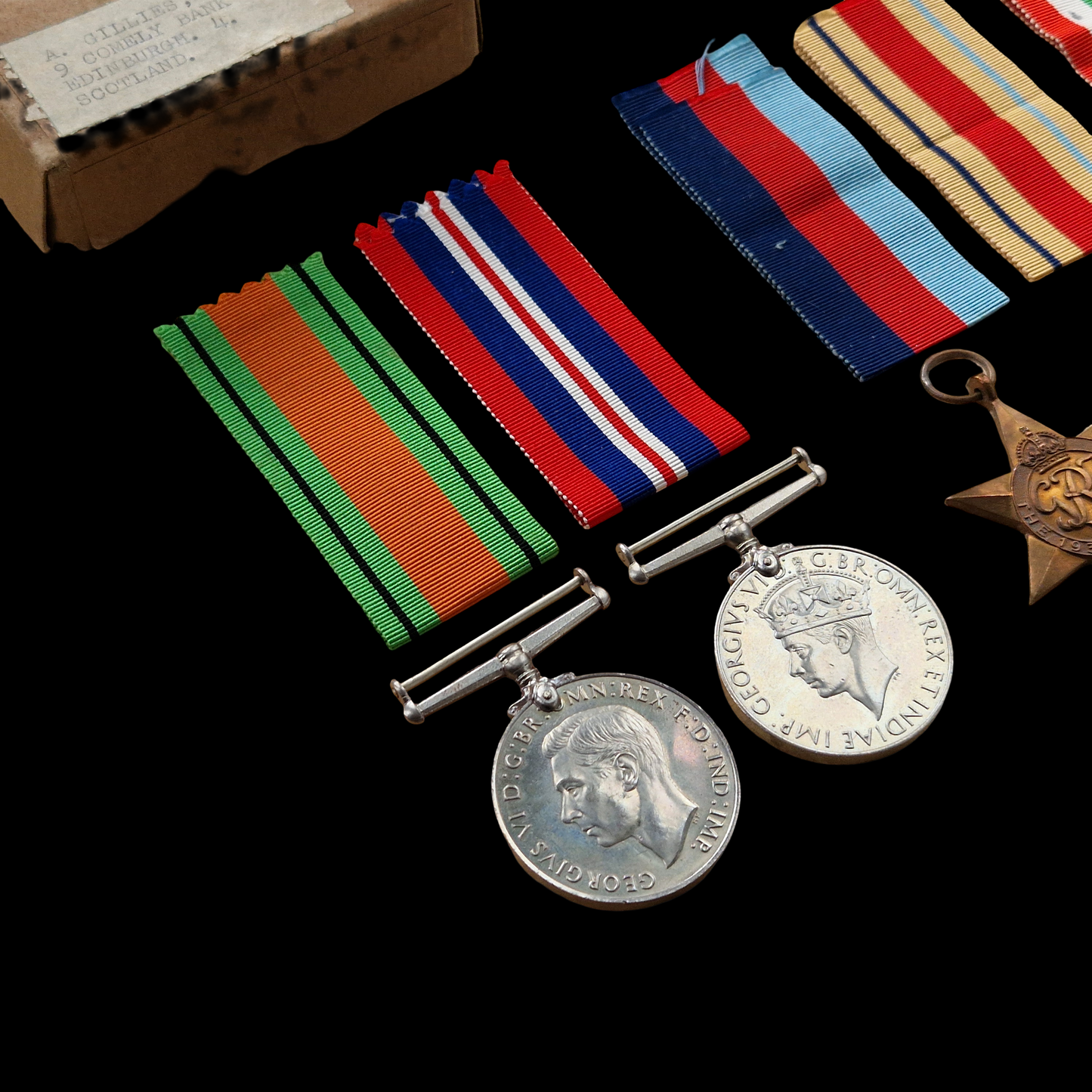 Gillies Family Edinburgh WW2 British Medal Groups RAF & Royal Artillery Officer