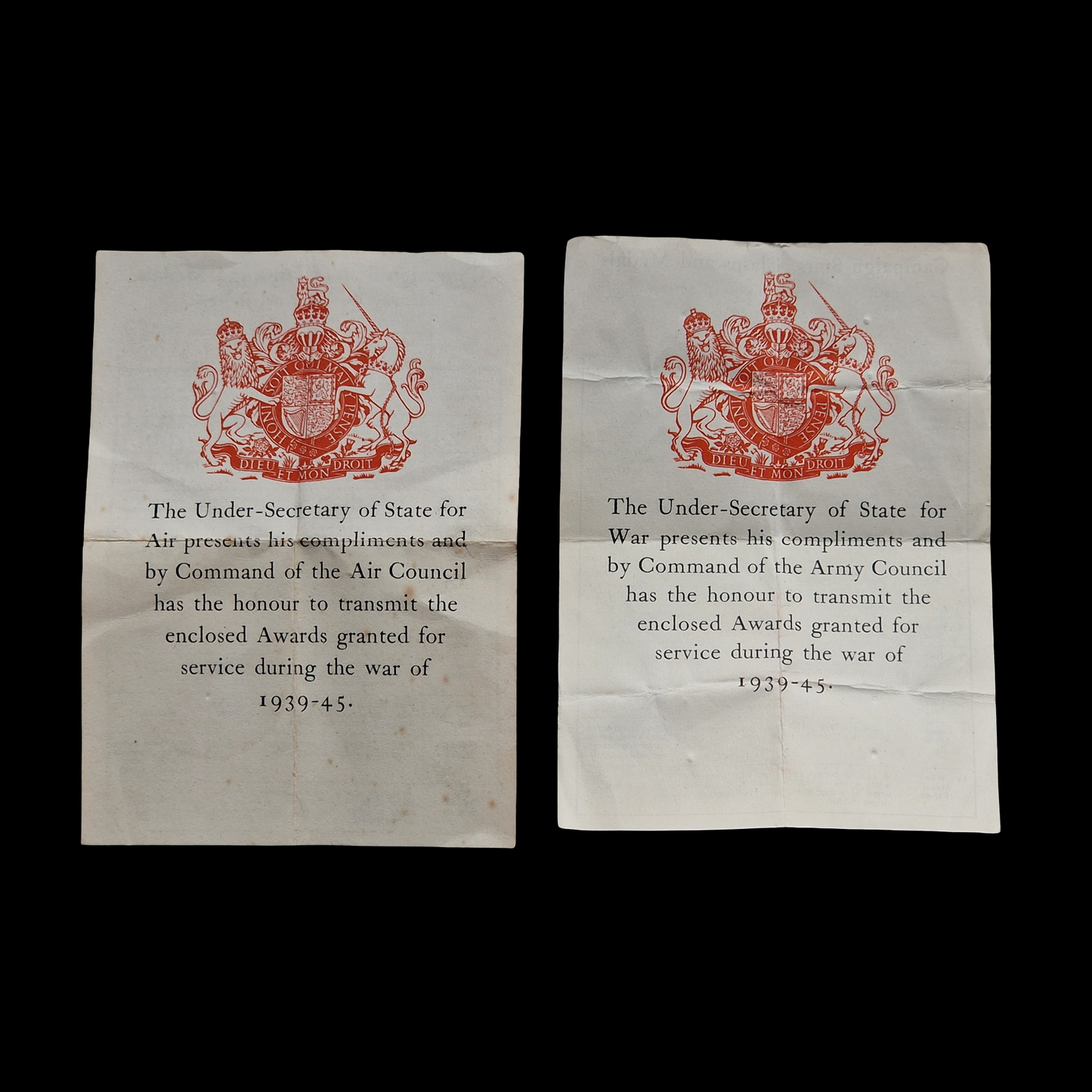 Gillies Family Edinburgh WW2 British Medal Groups RAF & Royal Artillery Officer
