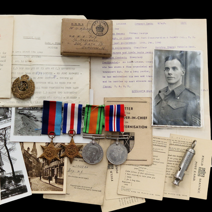 964 Port Construction & Repair Company, Royal Engineers WW2 Medal Group Glasgow