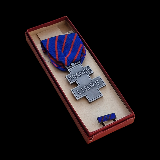 WW2 France Libre French Medal Voluntary Service Free France 1940-1945