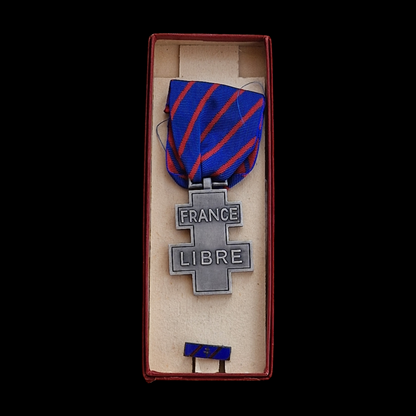 WW2 France Libre French Medal Voluntary Service Free France 1940-1945
