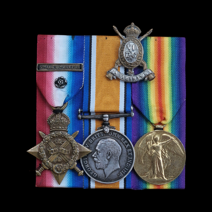 6th Dragoon Guards (Carabiniers) attd 1st Life Guards 1914 Star WW1 Medal Trio