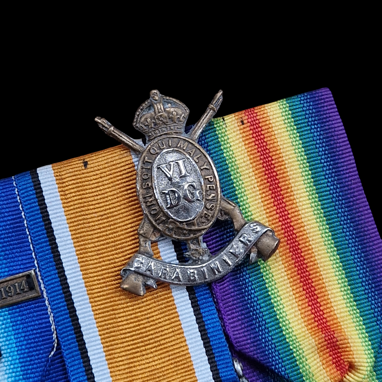 6th Dragoon Guards (Carabiniers) attd 1st Life Guards 1914 Star WW1 Medal Trio