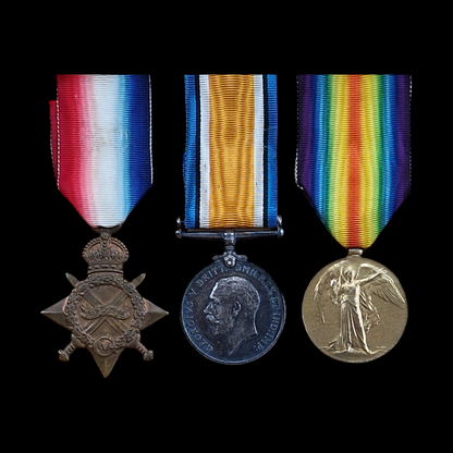 4th Middlesex Regiment RE WW1 Medal Trio POW 1918 Believed Killed from Ratcliffe