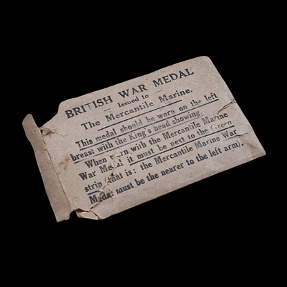 WW1 Mercantile Marine Medal Pair BWM George Morton Taylor from Cheshire