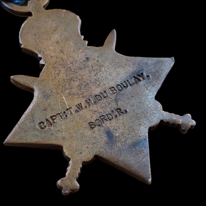 Major 1st Bn. Border Regiment WW1 1914 Star Medal Trio Houssemayne du Boulay