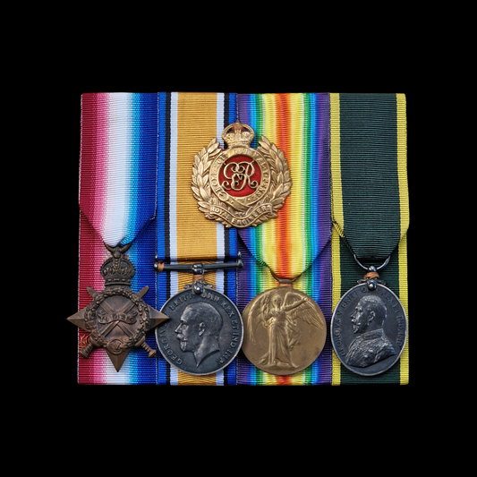 Royal Engineers Territorial Efficiency Medal Group WW1 Powell from Limehouse