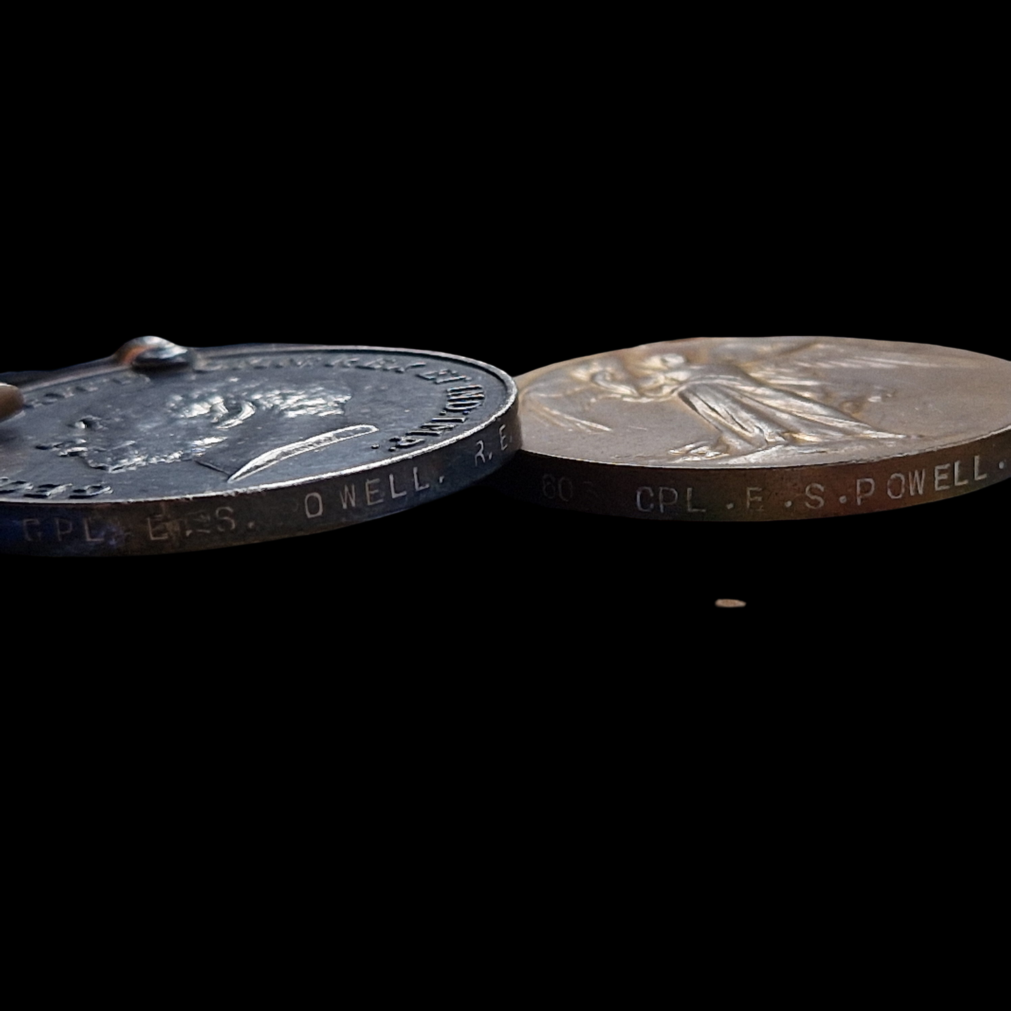 Royal Engineers Territorial Efficiency Medal Group WW1 Powell from Limehouse