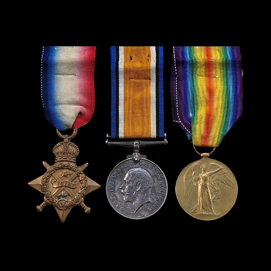 2nd Bn Argyll & Sutherland Highlanders WIA 1914 WW1 1914 Star Medal Trio Dundee