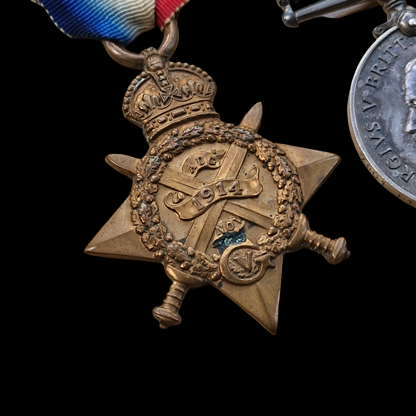 2nd Bn Argyll & Sutherland Highlanders WIA 1914 WW1 1914 Star Medal Trio Dundee