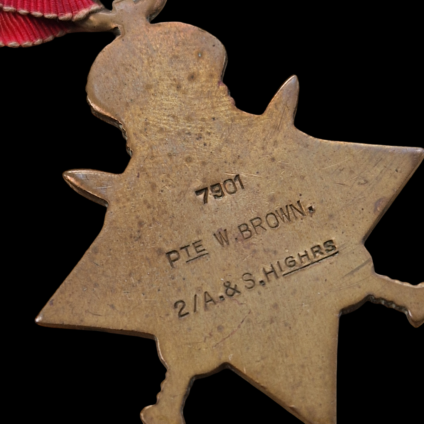 2nd Bn Argyll & Sutherland Highlanders WIA 1914 WW1 1914 Star Medal Trio Dundee