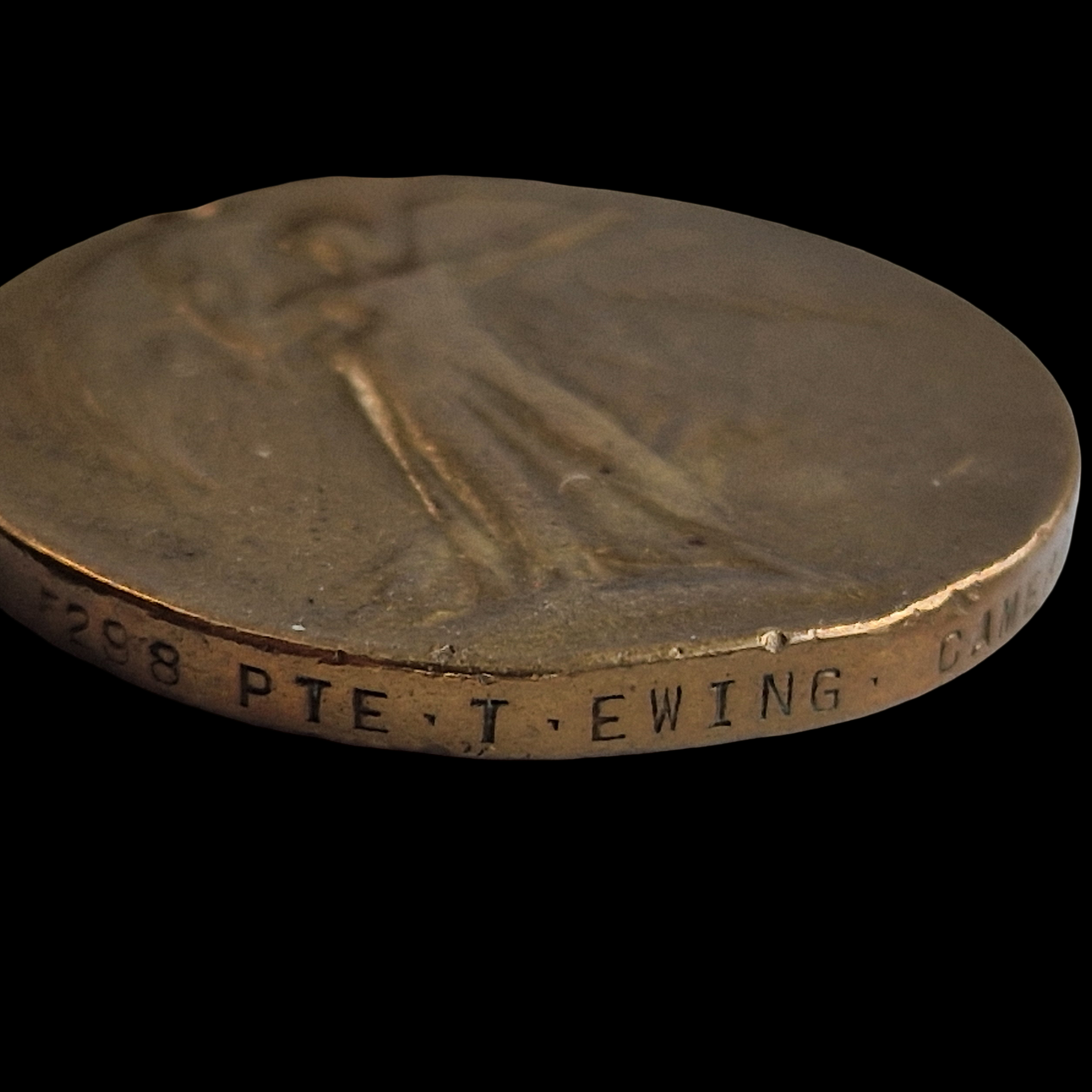 7th Cameron Highlanders KIA March 1918 WW1 Victory Medal from Glasgow