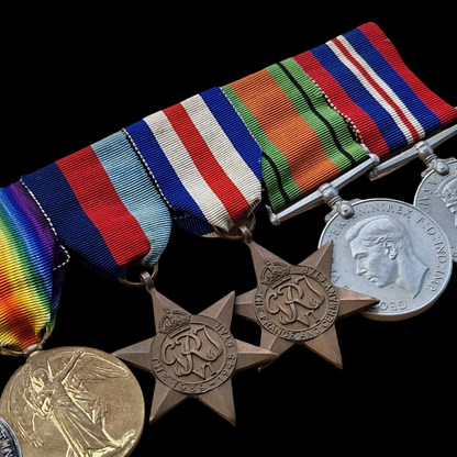 Middlesex Regiment Officer x2 WIA WW1 Medal Group WW2 RASC Lupus St London Shawe