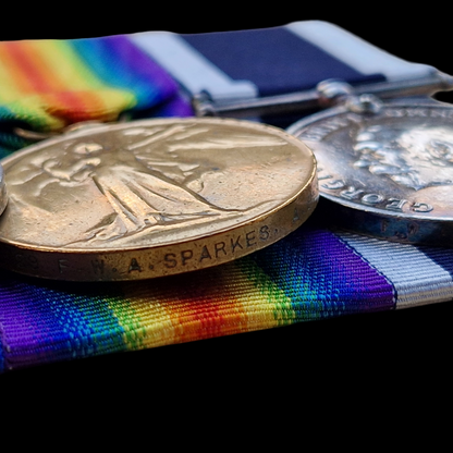 Royal Navy Long Service Medal Group Served WW2 from Petersfield, Hampshire