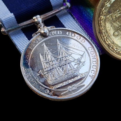 Royal Navy Long Service Medal Group Served WW2 from Petersfield, Hampshire