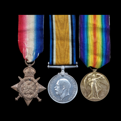 2nd Bn Yorkshire Regiment Wounded WW1 1914 Star Medal Trio Morley Yorkshire