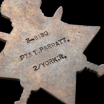 2nd Bn Yorkshire Regiment Wounded WW1 1914 Star Medal Trio Morley Yorkshire