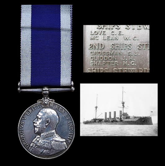 Royal Navy KIA Jutland HMS Defence 1916 Long Service Good Conduct Medal Plymouth