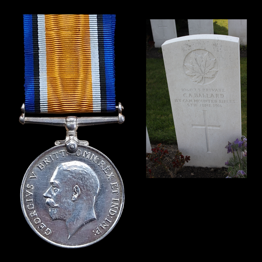 1st Canadian Mounted Rifles KIA 1916 1CMR CEF WW1 British War Medal 1 of 7 Bros