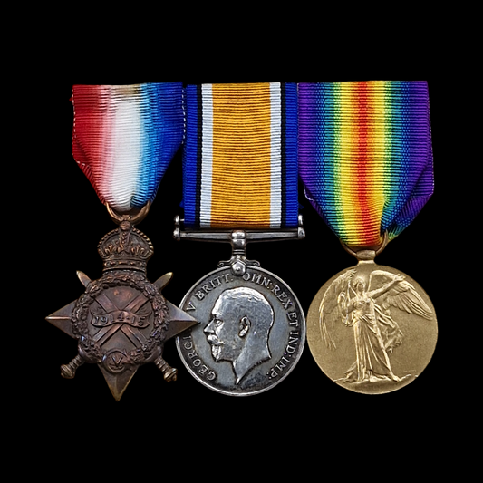 8th Middlesex Regiment KIA Somme 1916 Served Egypt WW1 Medal Trio from Fulham