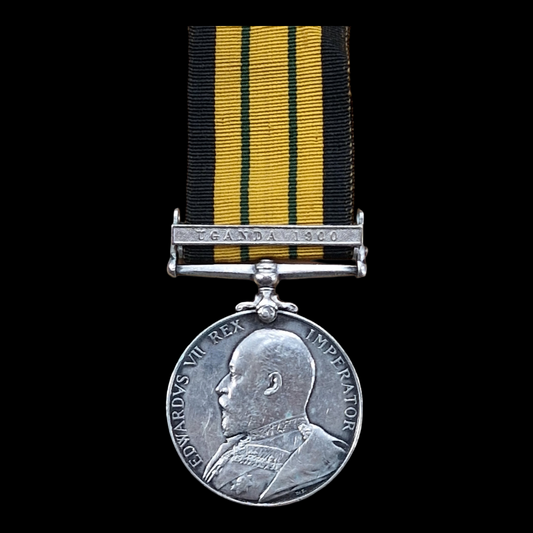 British Africa General Service Medal Uganda 1900 Havildar Khan, Uganda Rifles