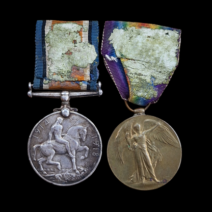Seaforth Highlanders Died 6 Nov 1918 WW1 Medal Pair York Regt Whitby, Yorkshire