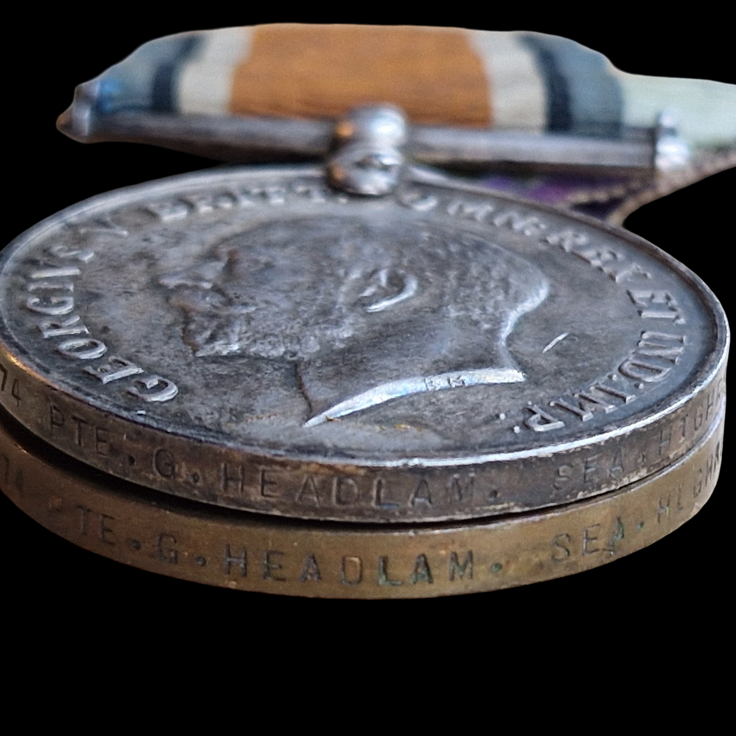 Seaforth Highlanders Died 6 Nov 1918 WW1 Medal Pair York Regt Whitby, Yorkshire