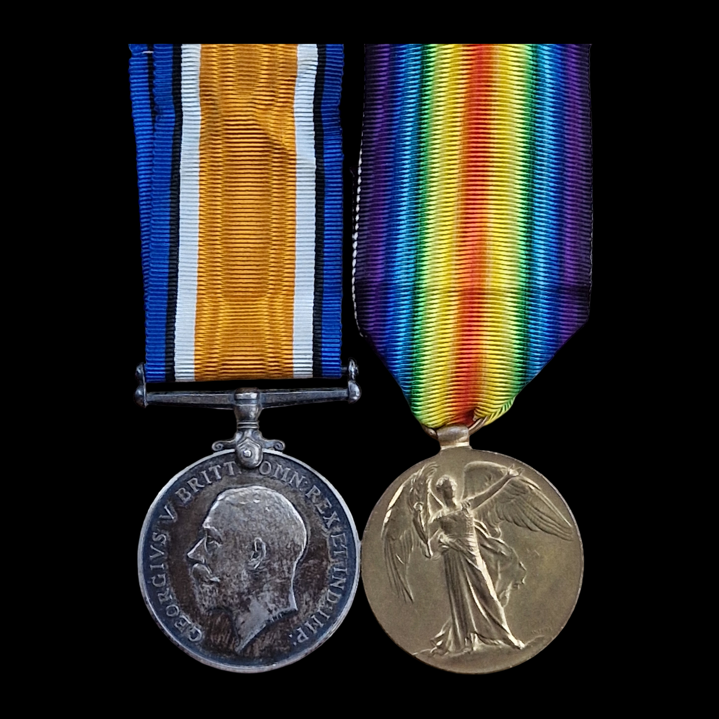 4th & 6th Cameron Highlanders POW 1918 WW1 Medal Pair Glasgow MIA Presumed Dead