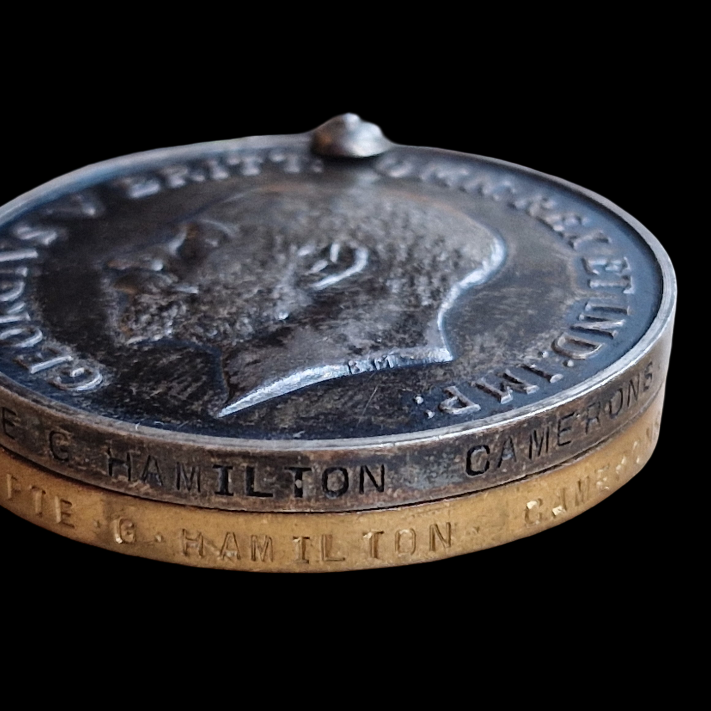 4th & 6th Cameron Highlanders POW 1918 WW1 Medal Pair Glasgow MIA Presumed Dead