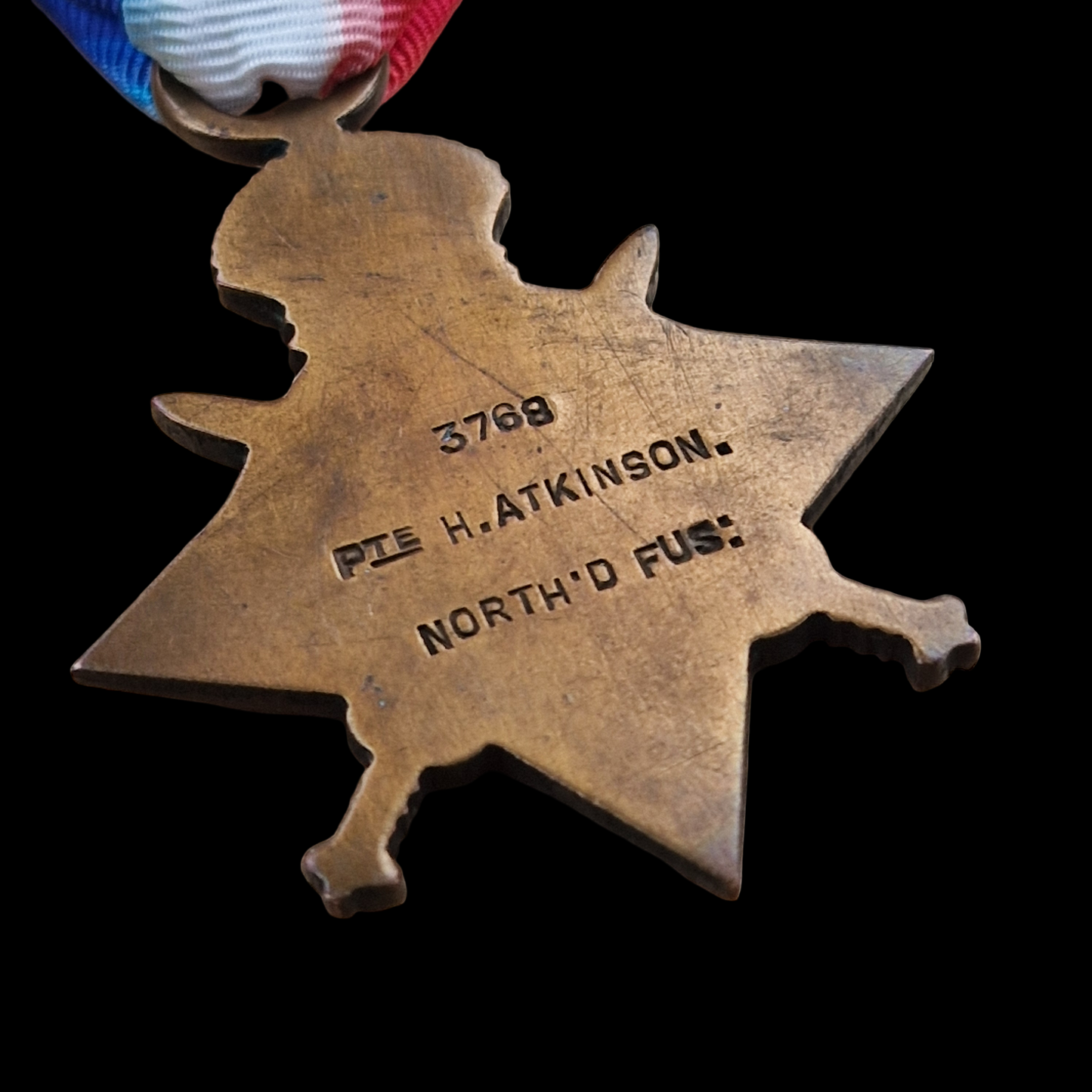 Northumberland Fusiliers DOW Somme 1916 1914-15 Star WW1 Medal Gateshead-on-Tyne