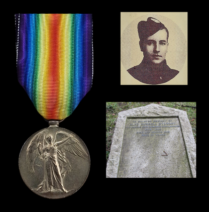 4th Bn Cameron Highlanders Died 1919 Victory Medal WW1 WIA Neuve Chapelle