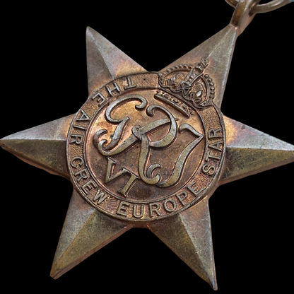 Original Second World War Air Crew Europe Star Medal WW2 British Royal Air Force