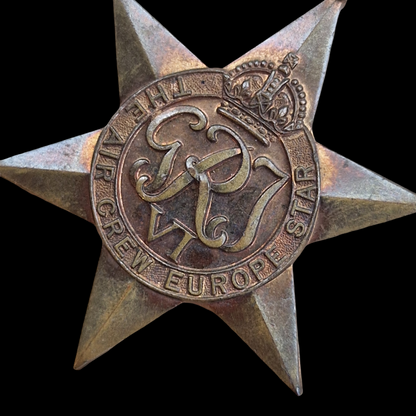 Original Second World War Air Crew Europe Star Medal WW2 British Royal Air Force