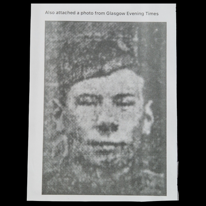 Cameronians Scottish Rifles KIA Somme 1916 WW1 British War Medal BWM Hamilton