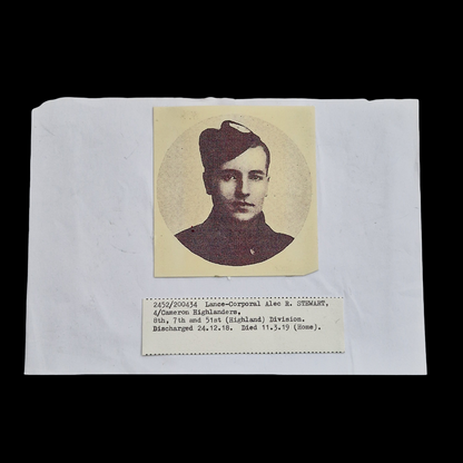 4th Bn Cameron Highlanders Died 1919 Victory Medal WW1 WIA Neuve Chapelle