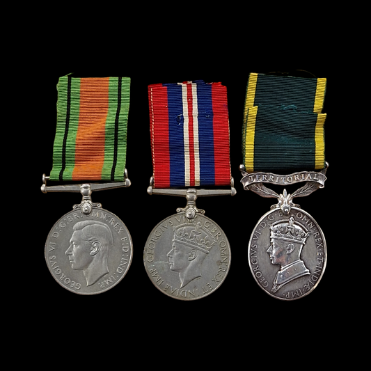 Royal Artillery WW2 British Medal Group Territorial Efficiency Isle of Wight