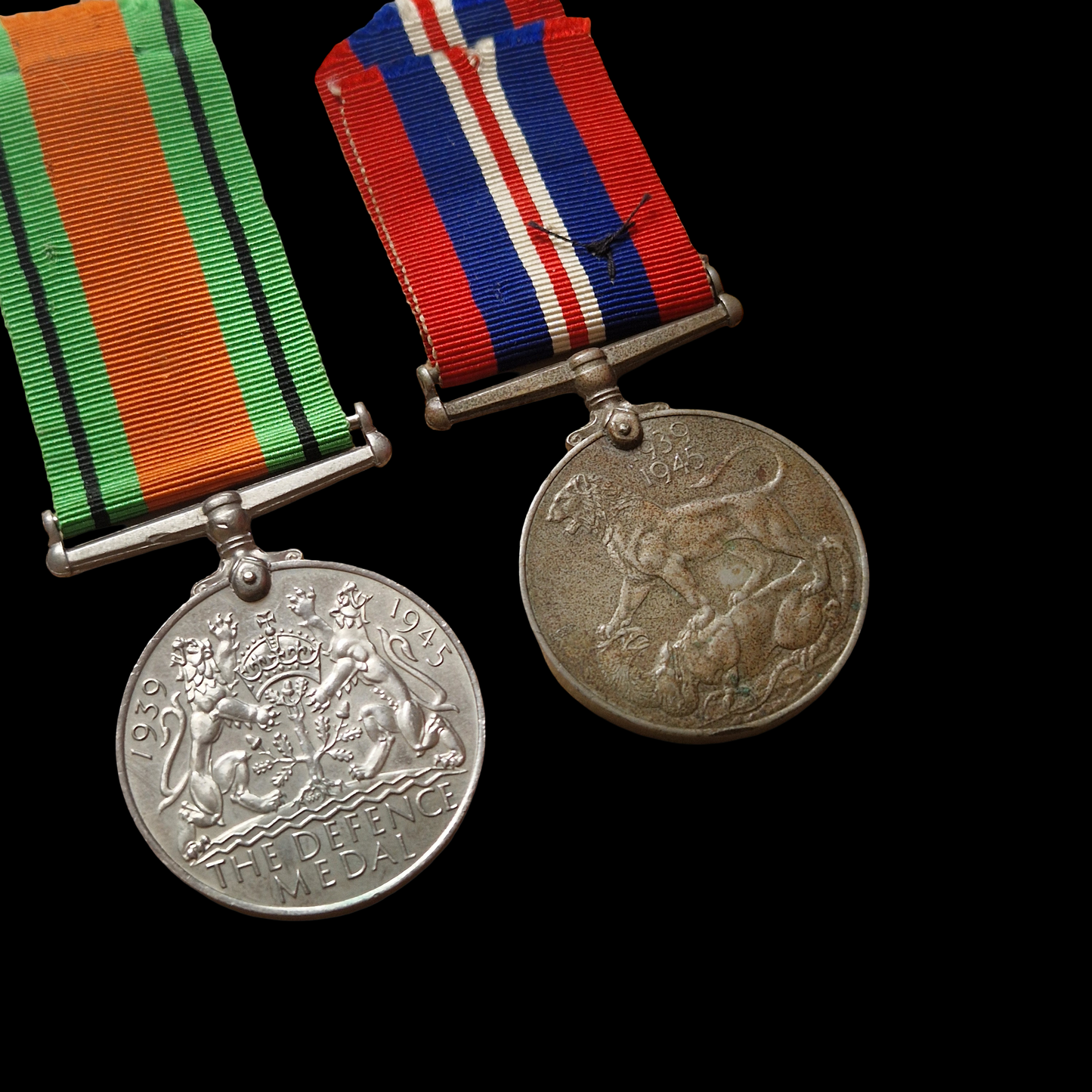 Royal Air Force WW2 Group Defence War Medals Douglas Kilbarchan, Renfrewshire